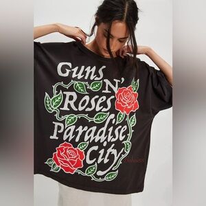 NEW Free People Guns N' Roses Paradise City Tee